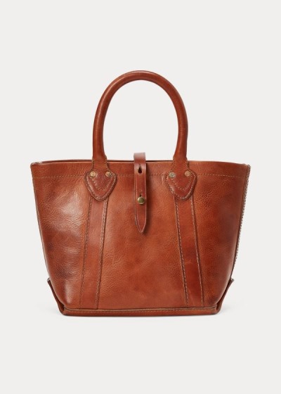 Bolsos De Mano Ralph Lauren Mujer Marrom - Leather - GMJPZ6824